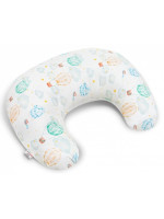 Dojčiace vankúš/podkova, bavlna, Balóny - biely