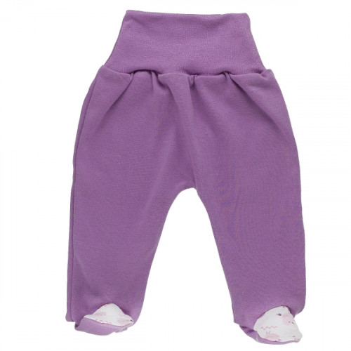 Zavinovacie dojčenské body + polodupačky, bavlna, 2D sada, MBaby, Vtáčiky - orgovánová