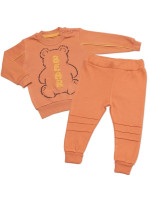 Tepláková súprava Bear 2D, bavlna, hnedá