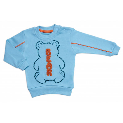 Tepláková súprava Bear 2D, bavlna, modrá, veľ. 86/92