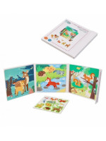 Magnetická vkladačka/puzzle kniha, Lesné zvieratká