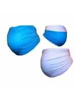 Be MaaMaa Tehotenský pás DUO - modrá s bielou