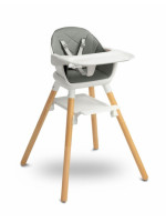 Multifunkčná jedálenská stolička, stolček Bravo, sivá