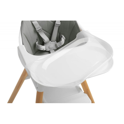 Multifunkčná jedálenská stolička, stolček Bravo, sivá