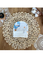 Dojčenská čiapočka Mamatti, Balón - biela, veľ. 62