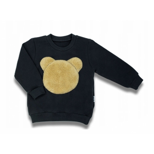 Detská bavlnená mikina Nicol, Bear, grafit