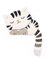 Prítulníček, maznáčik/šustík Mačka, Kitty, 17,5 x 15 cm