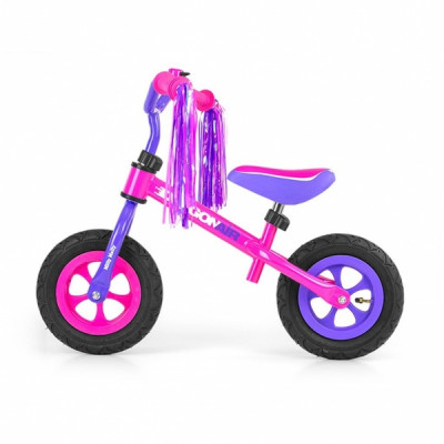 Detské odrážadlo/bicykel Dragon AIR, ružové/liala
