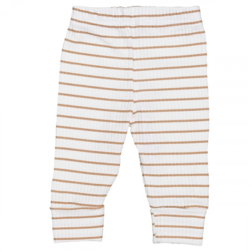 Zavinovacie rebrované body + tepláčky, 2D sada Prúžok, béžové