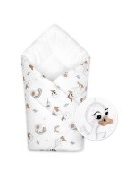 Dojčenská zavinovačka klasik Kačiatko, biela/béžová