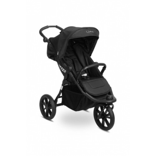 Športový kočík trojkolka Lima - čierny