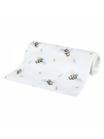 Luxusná osuška, plienka 110x110cm, bambusová, Včielky