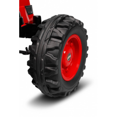 Aku záhradný traktor pre deti, červený