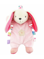 Plyšová edukačná hračka Králiček, 17 cm, růžová