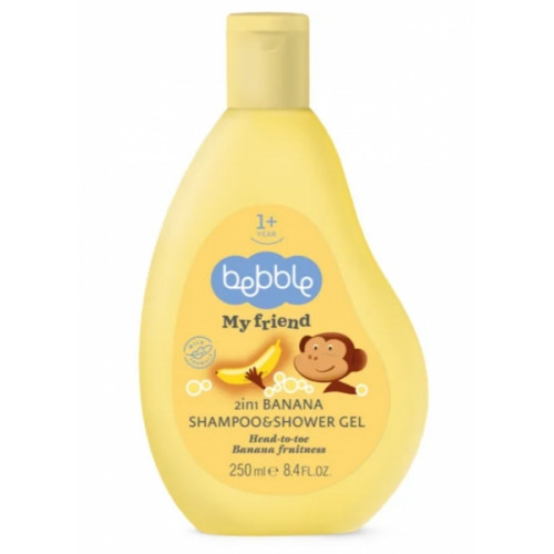 Detský šampón a sprchový gél 2v1 Banán - 250ml