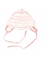Čiapočka na zaväzovanie, bavlna, Baby Stars, pastel rose, veľ. 74/80