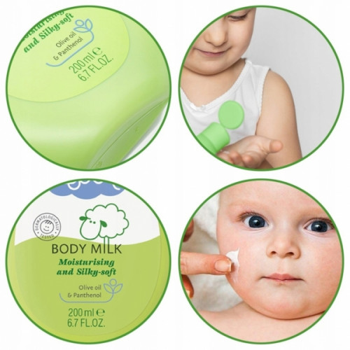 Detské telové mlieko 200ml, harmanček