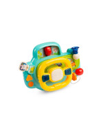 Interaktívna hračka so zvukom, volant - tyrkysový