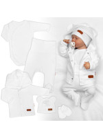 Bavlnená súprava pre bábätko do pôrodnice 5D, Made with love, biela, veľ. 62