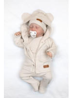 Bavlnená súprava pre bábätko do pôrodnice 5D, Made with love, ecru, veľ. 62