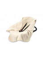 Zavinovacia deka, mušelín 80x80 cm, sv. béžová