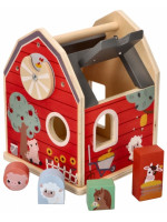 Drevená hračka, vkladačka Farma