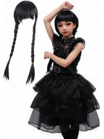 Detský kostým Wednesday s parochňou 110-122 M