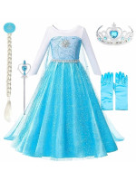 Detský kostým ELSA star s doplnkami 122-128 L