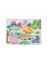 Drevené 3D puzzle - dinosaury