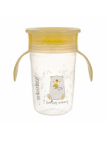 Nevylievajúci hrnček s úchytmi, I love mum Mummy 240 ml, transparentný/žltý