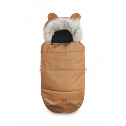 Zimný fusák s kožušinou 100x50cm, camel