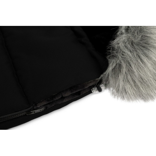 Zimný fusák s kožušinou 100x50cm, čierny