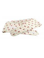 Bedrový nahrievací pás s čerešňovými kôstkami, termofor -  Cherry life, ecru
