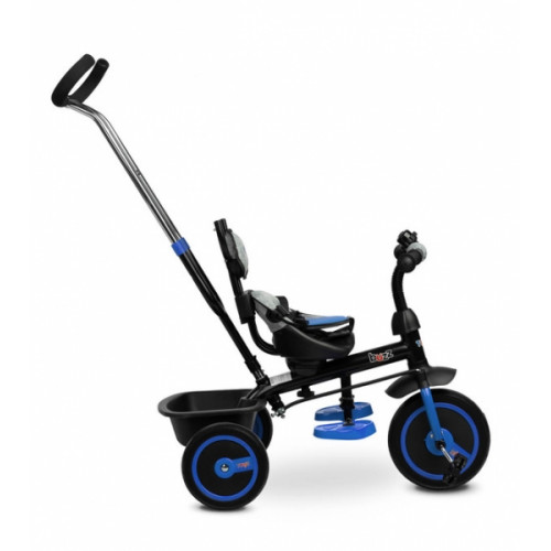 Trojkolka Buzz Grey, šedá, modrá