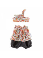 Oblečky pre bábiky, tunika a kraťasky, Olimi - viacfarebná