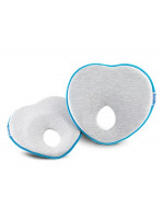 Ergonomický, tvarujúci vankúšik pre bábätko - šedý, tyrkys
