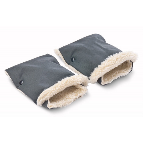 Rukávniky ku kočíku, vlna - šedé