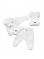 Pletená rastúca 3D sada, bavlna, Lovely One, biela, veľ. 68/74