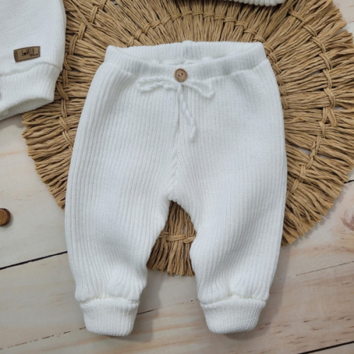 Pletená rastúca 3D sada, bavlna, Lovely One, biela, veľ. 68/74