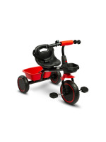 Detská trojkolka s košíčkom Loco - červená