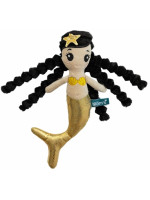 Mäkká handrová bábika Bella so šuštiacimi prvkami, zlatá