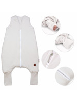 Teplý spací vak so zahrnovacími nohavičkami, Soft Hand Made, bežový, veľ. S