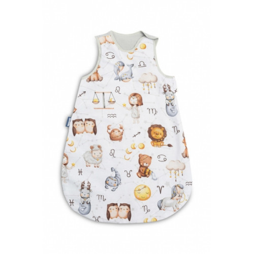 Spací vak mušelín, bavlna, Zverokruh, 70x45cm, S - šedý