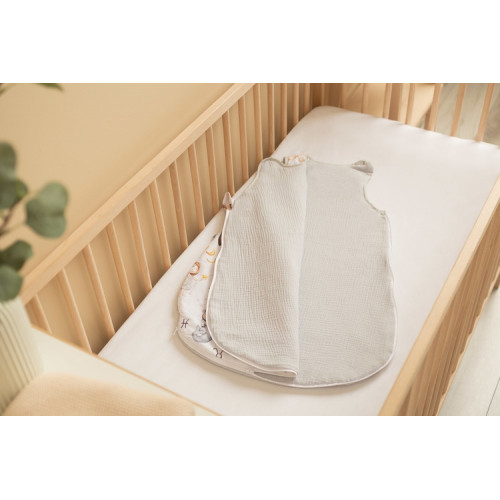 Spací vak mušelín, bavlna, Zverokruh, 70x45cm, S - šedý