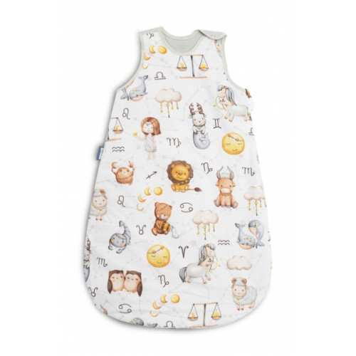 Spací vak mušelín, bavlna, Zverokruh, 80x50cm, M - šedý