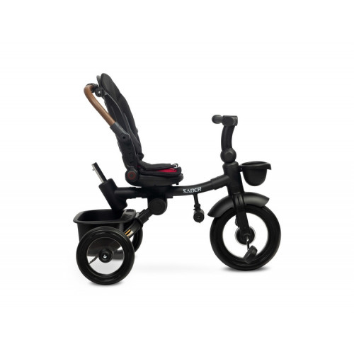 Multifunkčná detská trojkolka SABER - červená, čierna