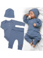 Rebrovaná rastúca súprava 3D, Baby Boy - jeans