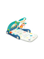 Chodítko pre deti, hracia deka, 2v1 - modré