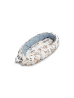 Hniezdočko, kokon pre bábätko mušelín, Dráčik jeans