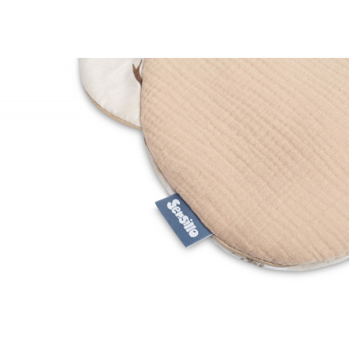 Súprava do kočíka 2D, mušelín, bavlna - Zábava v lese, béžová